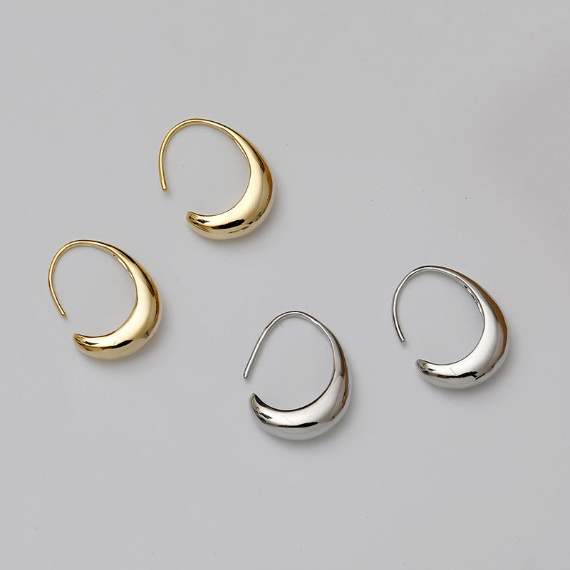 14K Gold-Plated Water Drop Hoop Earrings