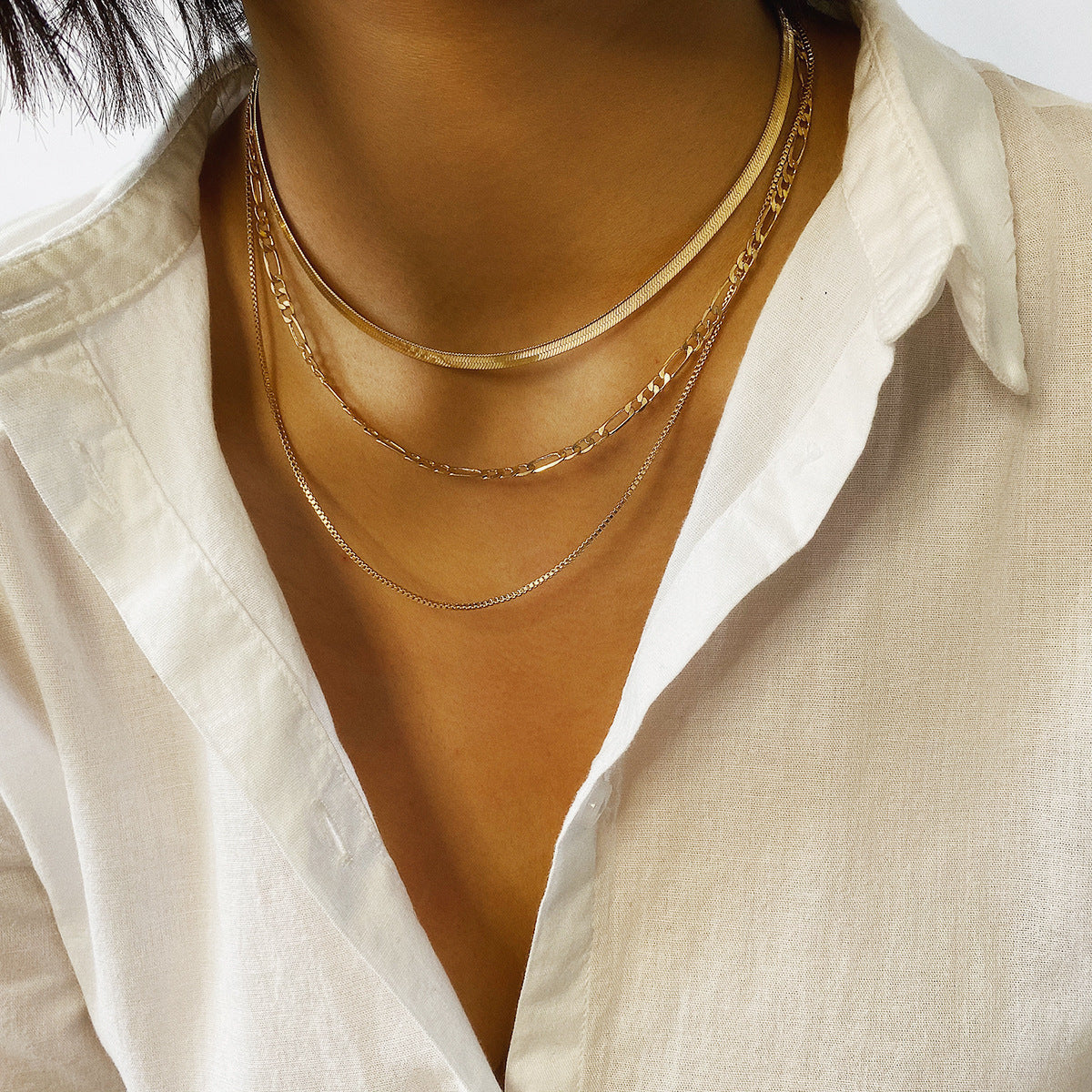 Snake Bone Chain Necklace