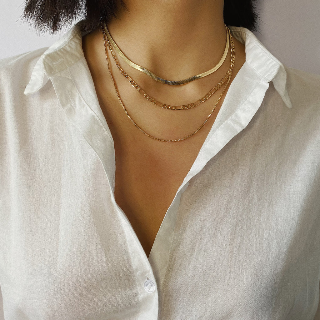 Snake Bone Chain Necklace