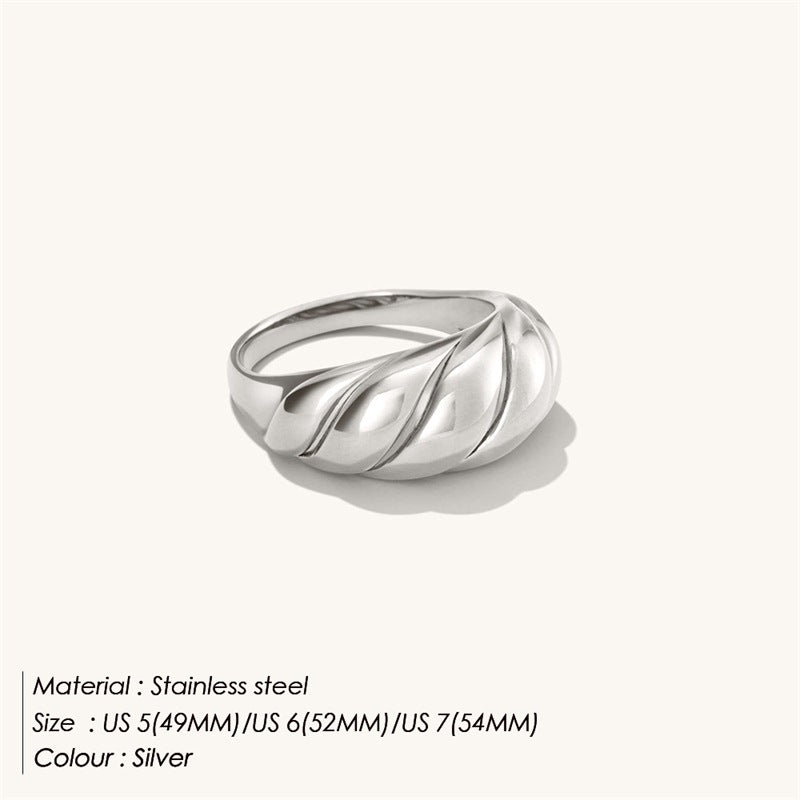 EMANCO Stainless Steel Gold-Plated Ring