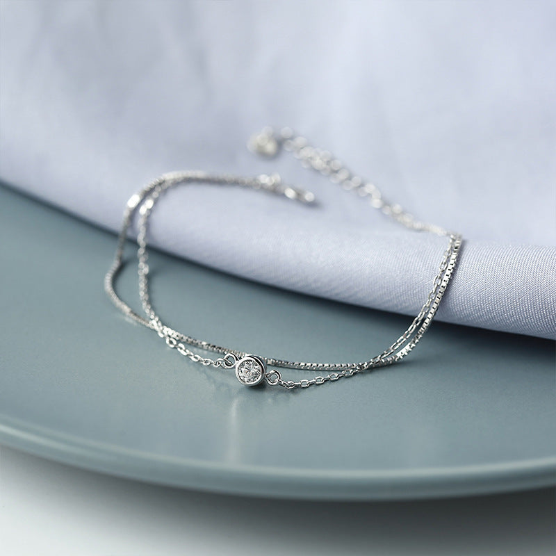 Silver Double Layer Bracele