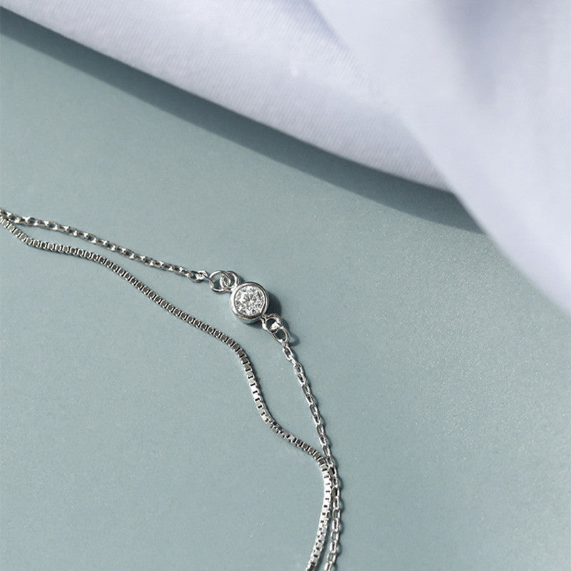 Silver Double Layer Bracele
