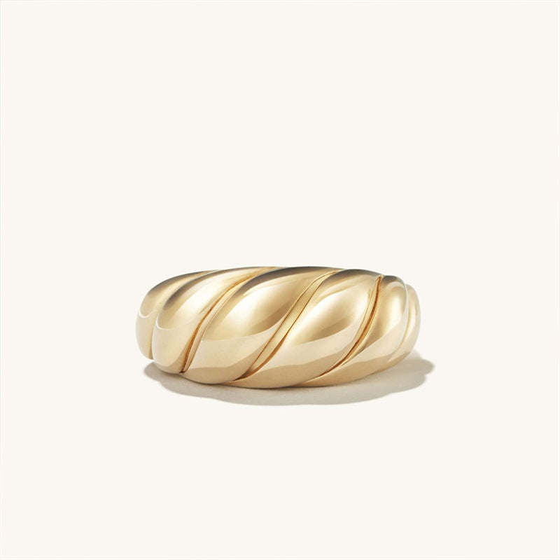 EMANCO Stainless Steel Gold-Plated Ring