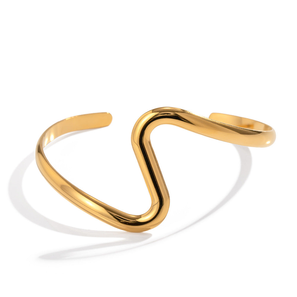 Minimalist S-Shaped Bracelet