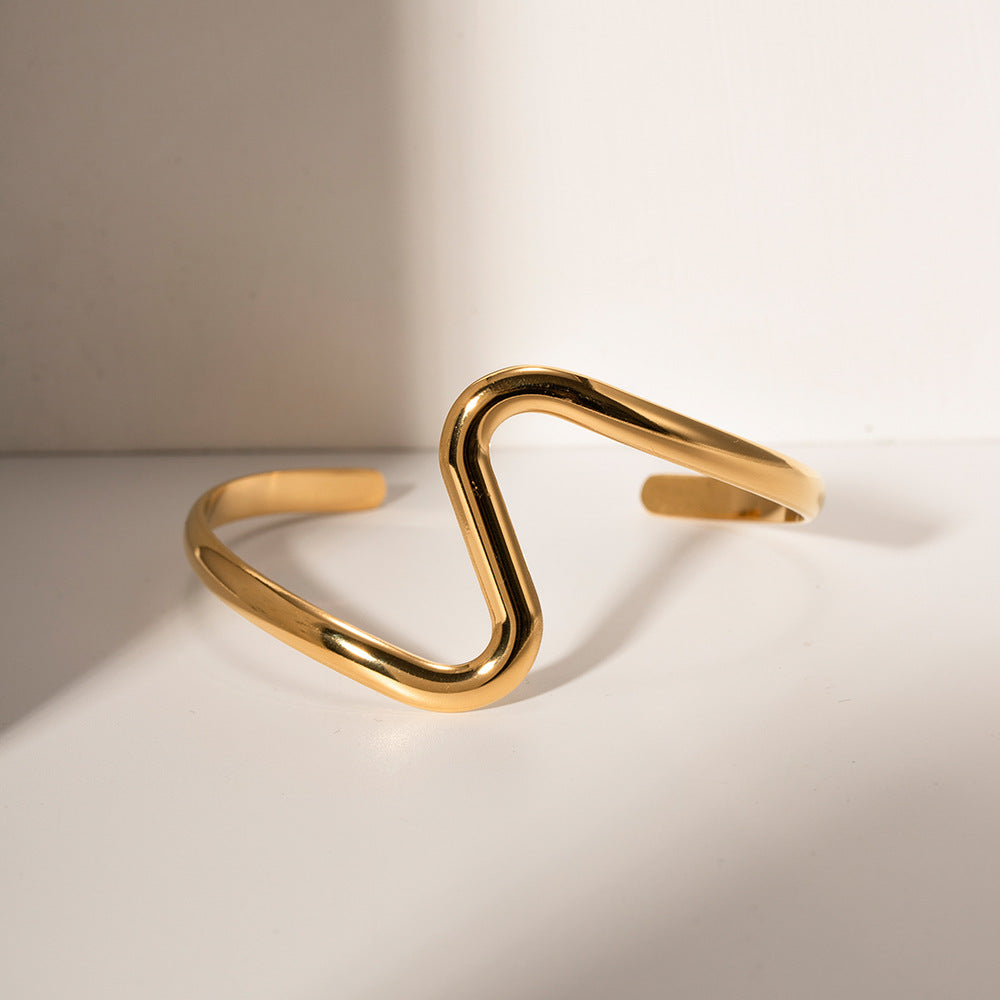 Minimalist S-Shaped Bracelet